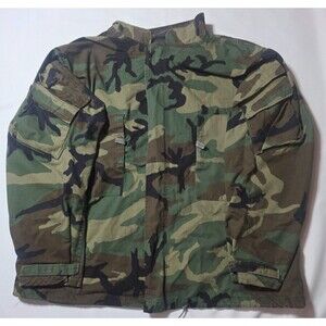 US Military Camouflage Chemical Protective Suit Jacket Coat X-Large Vintage